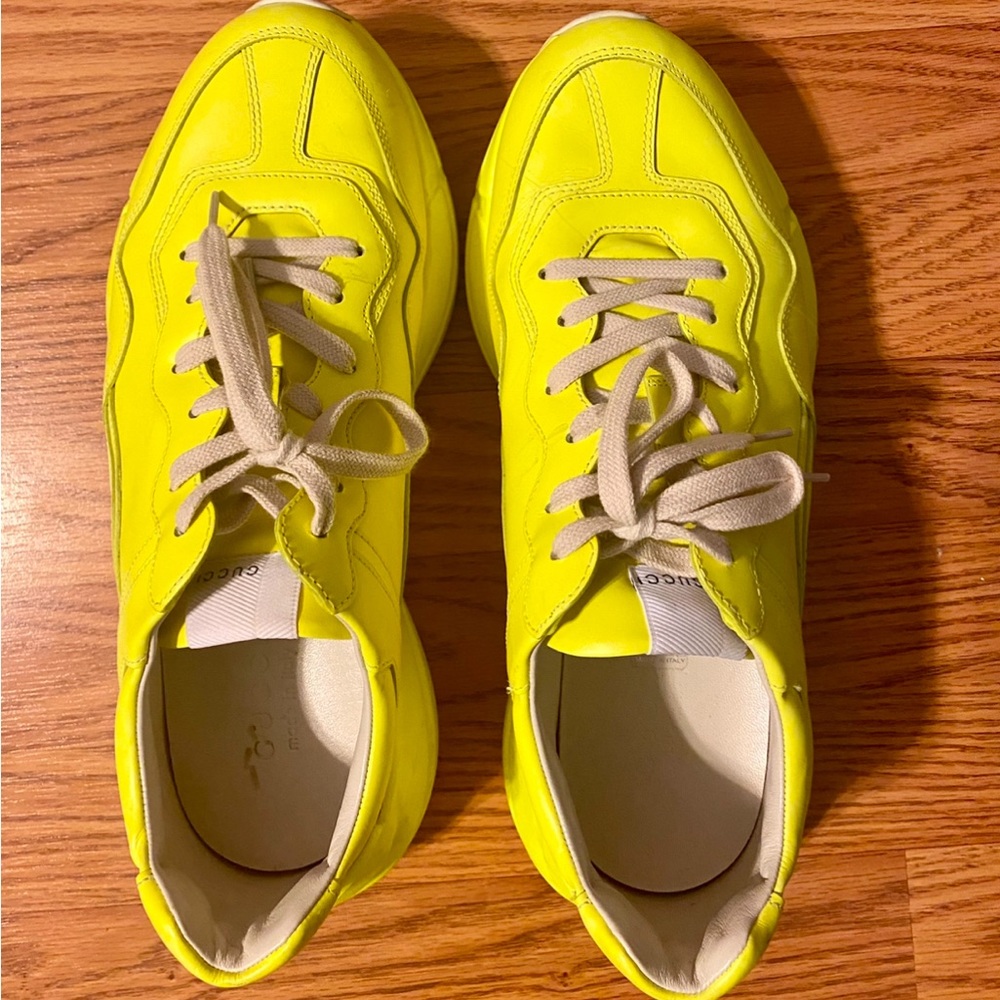 Gucci Florescent Yellow Sneakers
